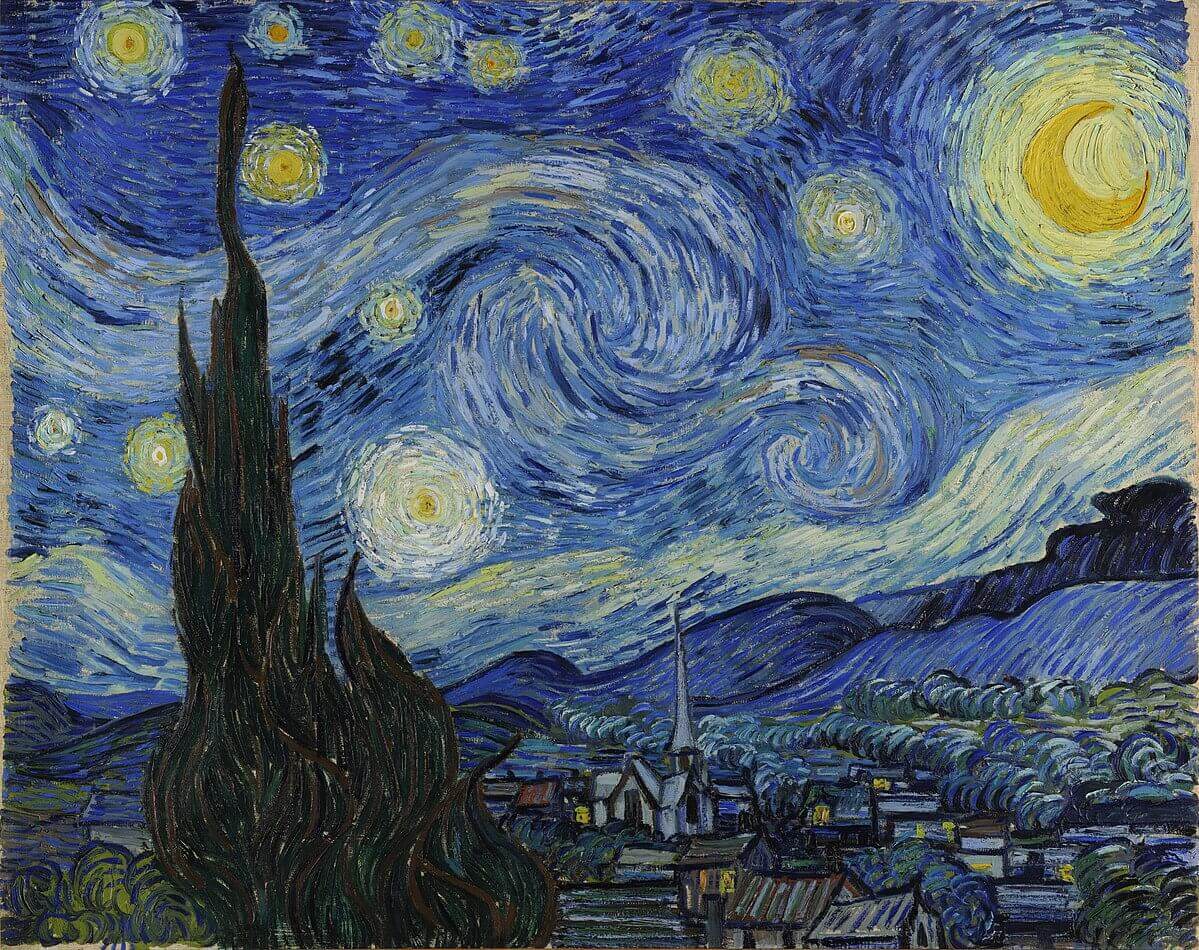 Картина Звездная ночь Ван Гог