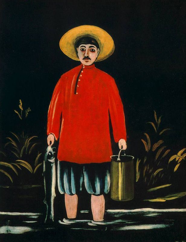 Рыбак в красной рубахе, 1908 г.